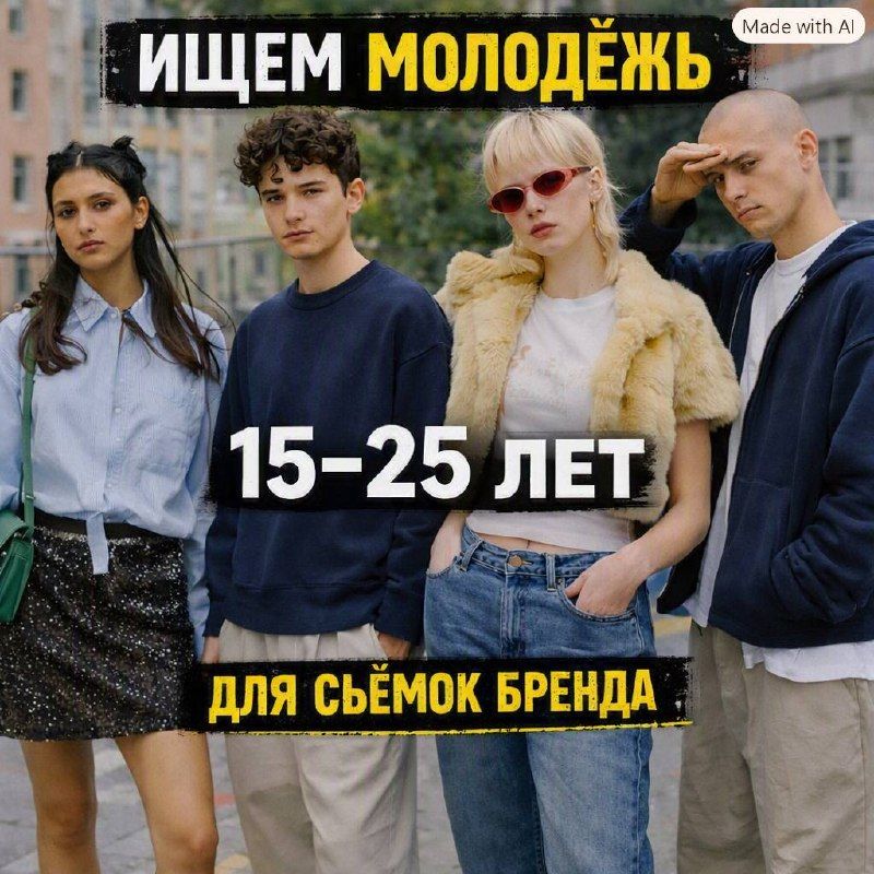 Заказ: Москва. Кастинг для фотосъёмки и видеобекстейджа для бренда одежды в… · Москва