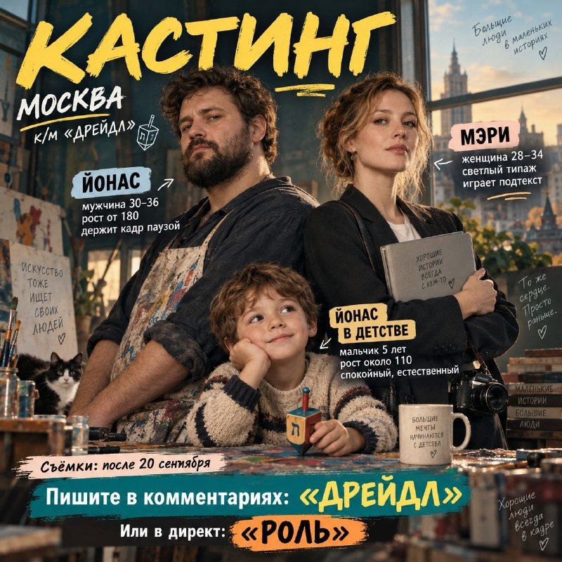 Заказ: Студенты ГИТР ищут актёров для некоммерческого авторского… · Москва